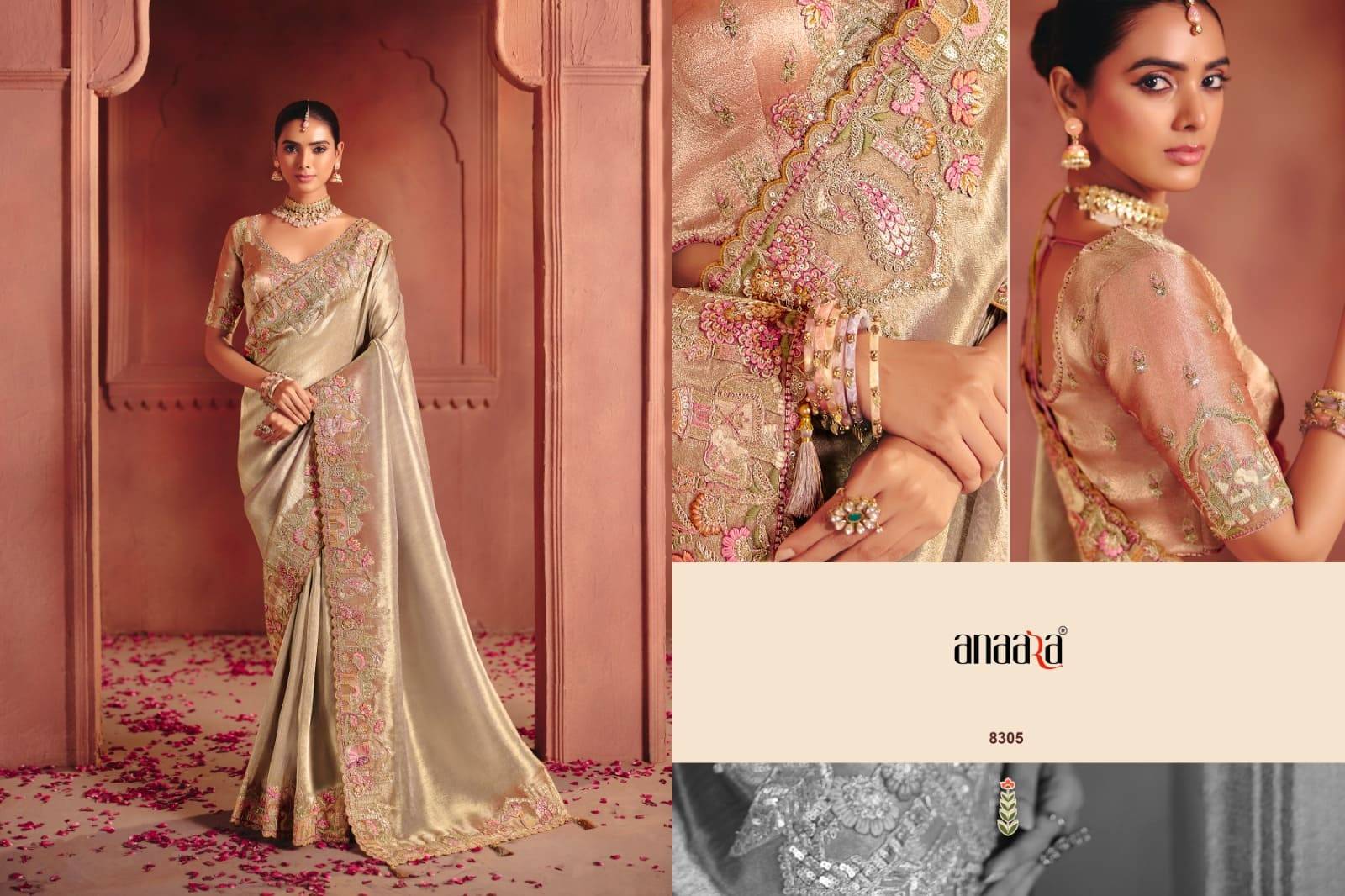 ANAARA 8300 SERIES BY TATHASTU 8301 to 8312 Series Indian Traditional Bridal Wear Collection Beautiful Stylish Fancy Colorful Party Wear & Occasional Wear Silk Sarees At Wholesale Price